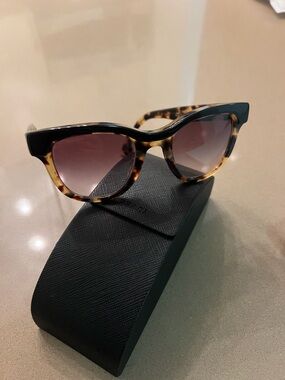 Prada Tortoiseshell Cat-Eye Sunglasses with Gradient Lenses